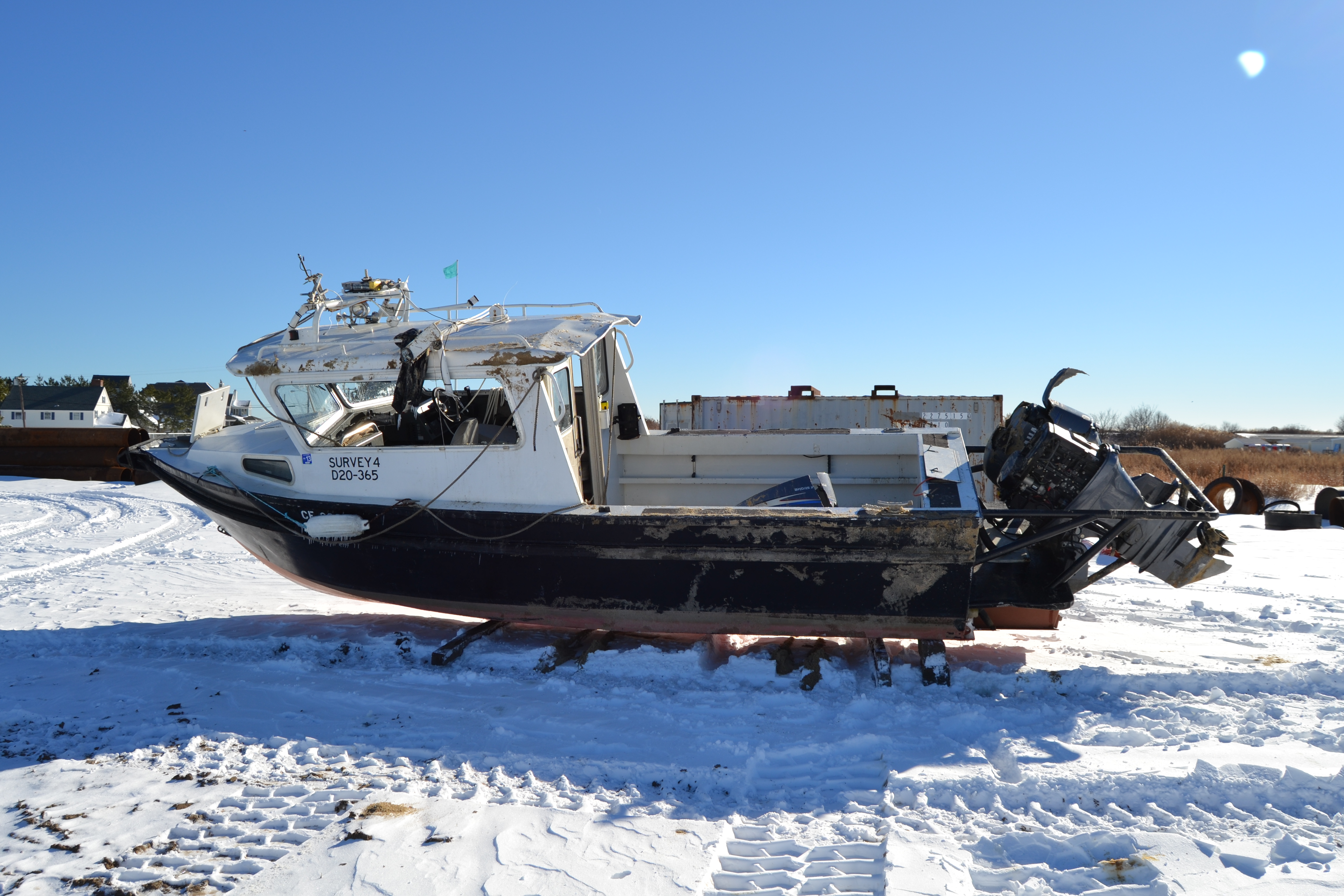 Overturned Vessel – National Guard Training Center Beach